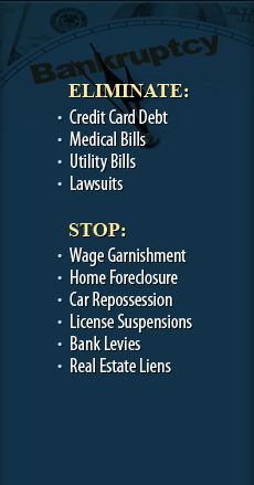 Eliminate Debt and Stop Foreclosure, Garnishments, Levies, and Liens