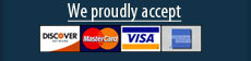 We proudly accept